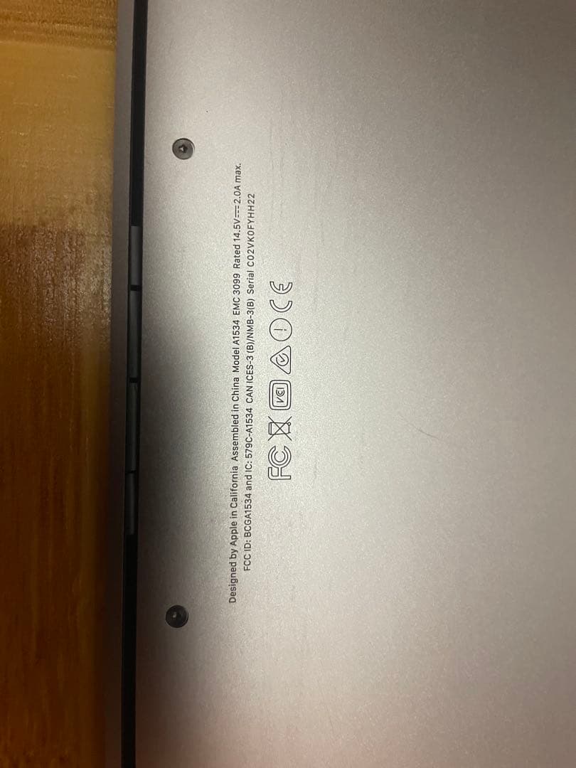 MacBook 12” A1534 ジャンク