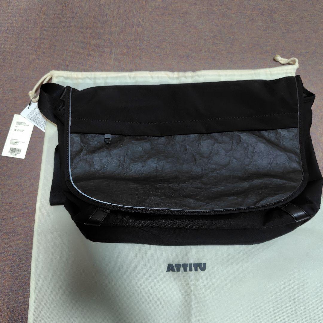 ATTITU CORDURA　レザー コンビ　メッセンジャーバッグ Large