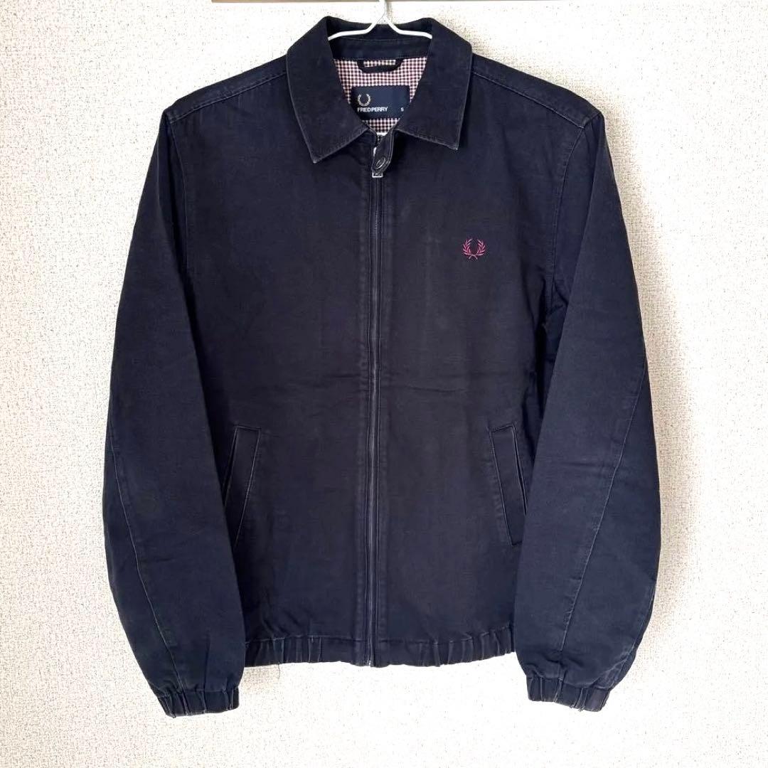 FRED PERRY ダークグレー　ネイビー　 ジャケット Sサイズ