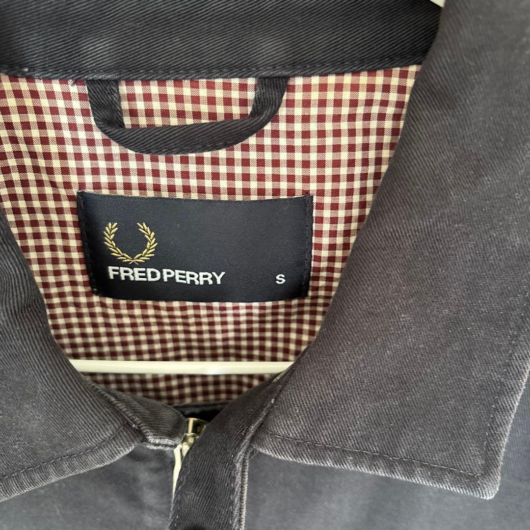 FRED PERRY ダークグレー　ネイビー　 ジャケット Sサイズ