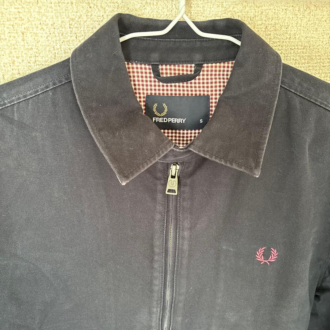 FRED PERRY ダークグレー　ネイビー　 ジャケット Sサイズ
