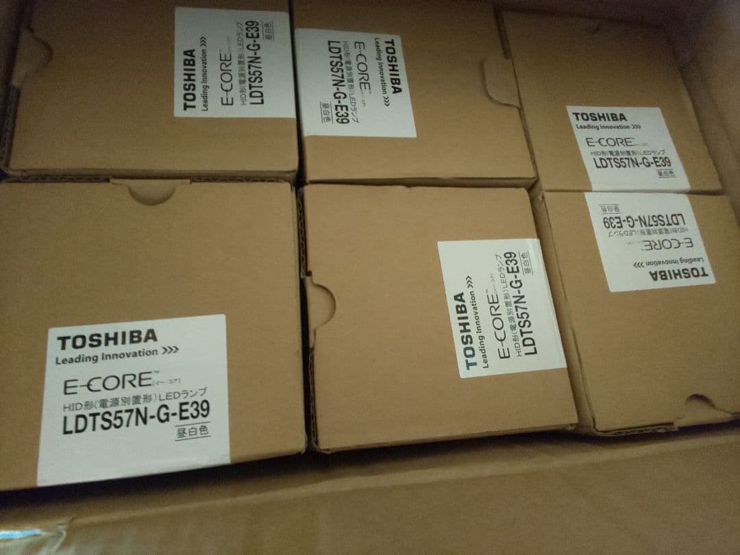 東芝ライテック LEDランプ LDTS57N-G-E39 6本1箱売 新品未使用