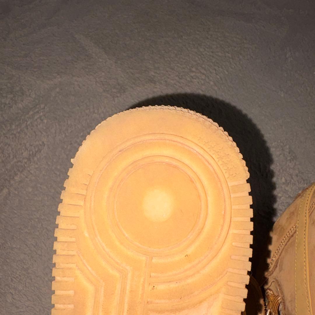 「美品」ナイキ　エアフォース１　ミッド　ベージュ　２７.５