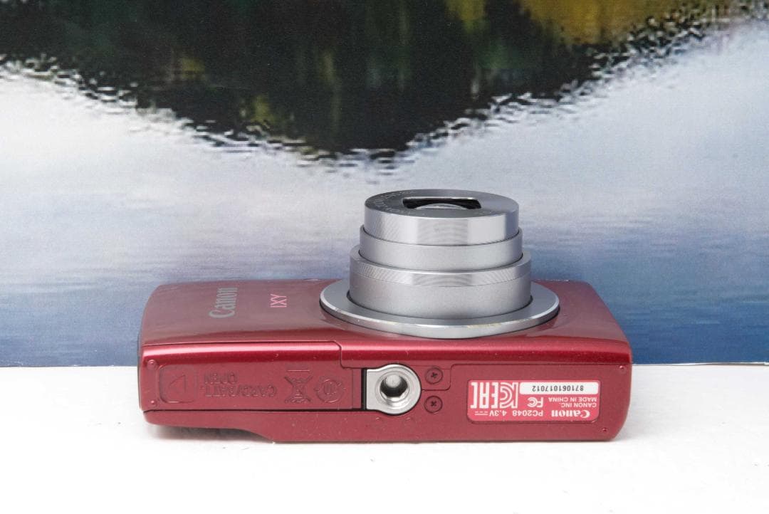 【動作品】Canon デジタルカメラ IXY 120 ズーム レッド