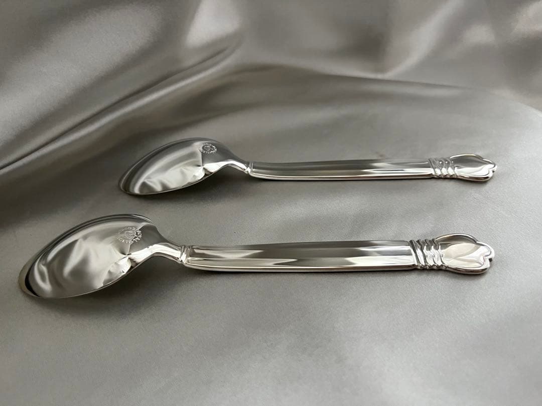【未使用】純銀★稀少品ロイヤルコペンハーゲン　ストロイエ　ディナースプーン