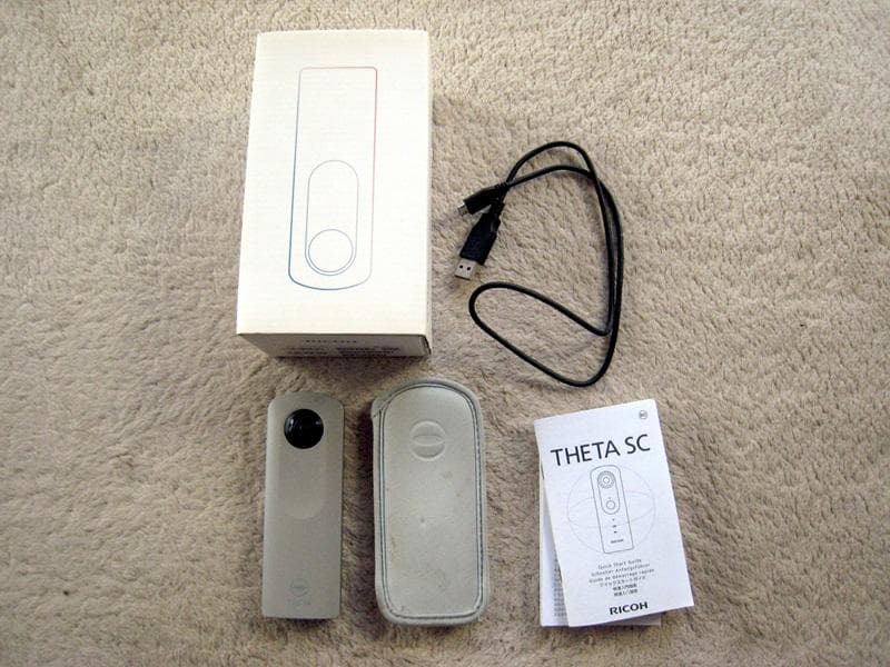 【migel】RICOH THETA SC ベージュ 360度カメラ