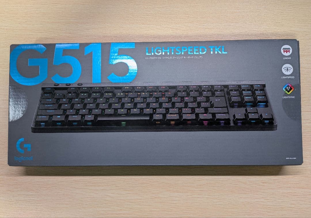 Logicool G515 LIGHTSPEED TKL リニア ブラック