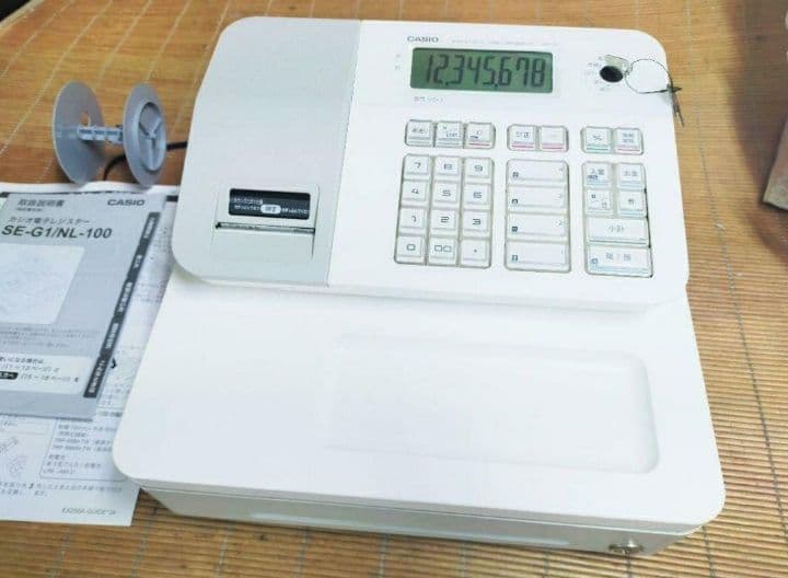 カシオレジスター　SE-G1　中古品　人気機種感熱紙　送料無料　000034