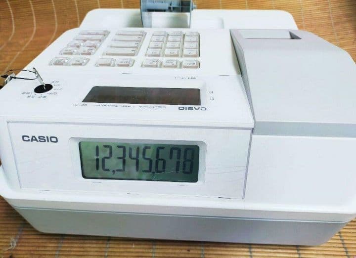 カシオレジスター　SE-G1　中古品　人気機種感熱紙　送料無料　000034