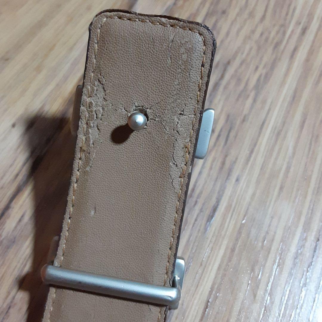 HERMES ブラウンレザー ベルト H型バックル