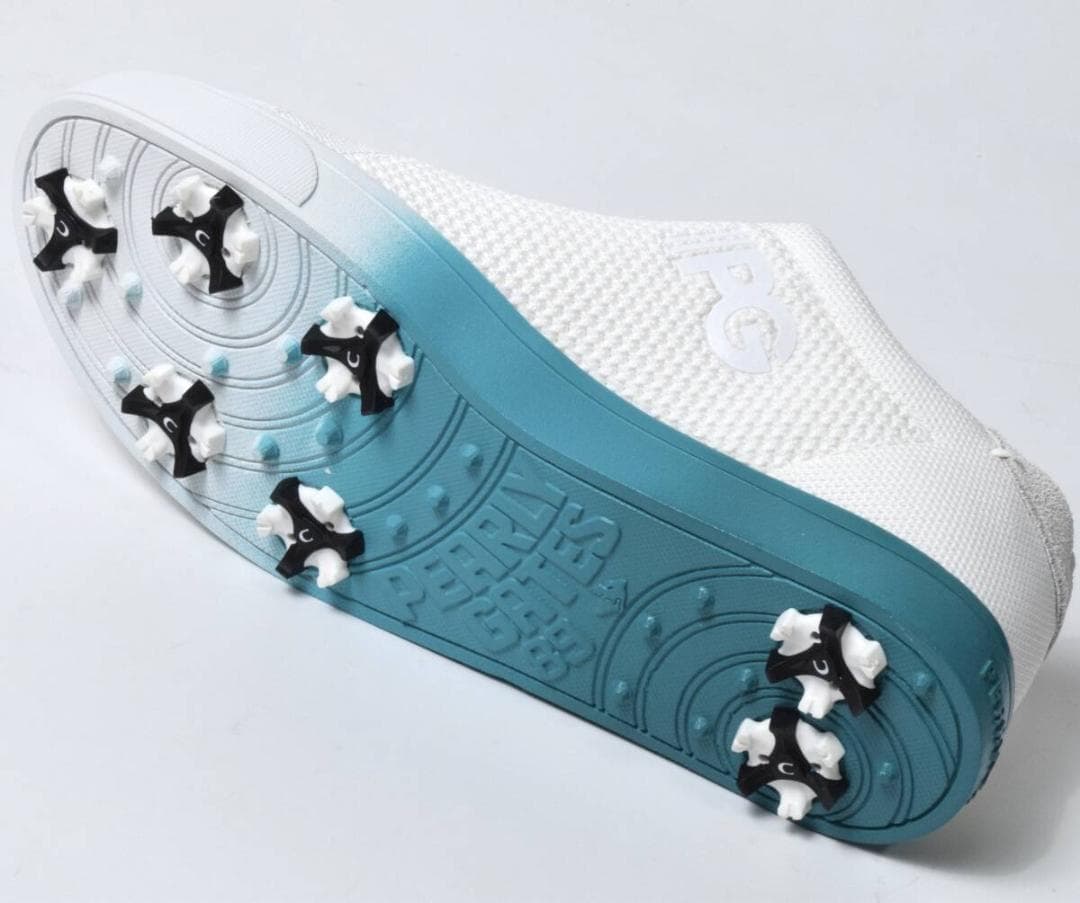 未使用3.5万 パーリーゲイツ ゴルフシューズ 23 ニコちゃん ホワイト