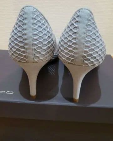 【美品】PELLICO ANIMA グレー メッシュパンプス