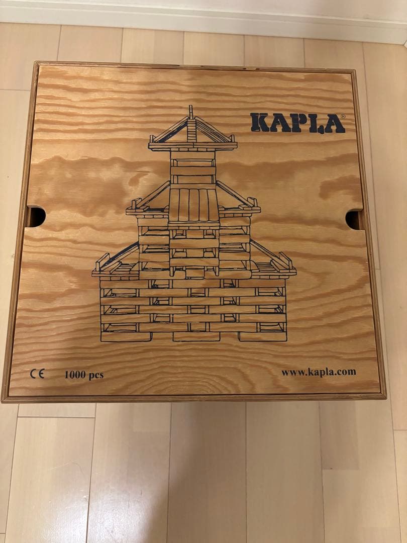 KAPLA 木製積み木 収納ボックス付き 約1000ピース