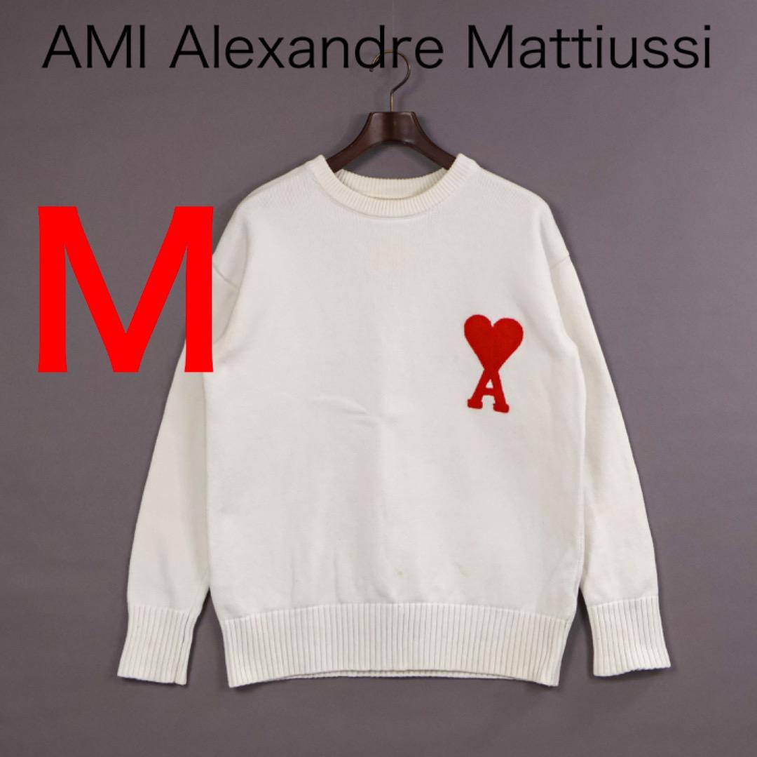 H5504-154◾️アミ アレクサンドル マテュッシ　コットンロゴニット
