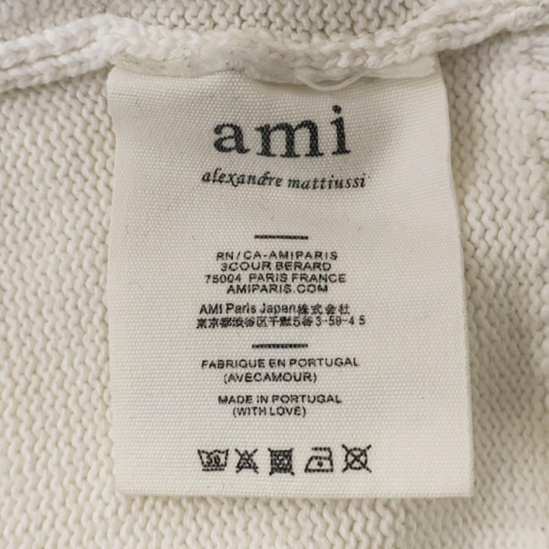 H5504-154◾️アミ アレクサンドル マテュッシ　コットンロゴニット