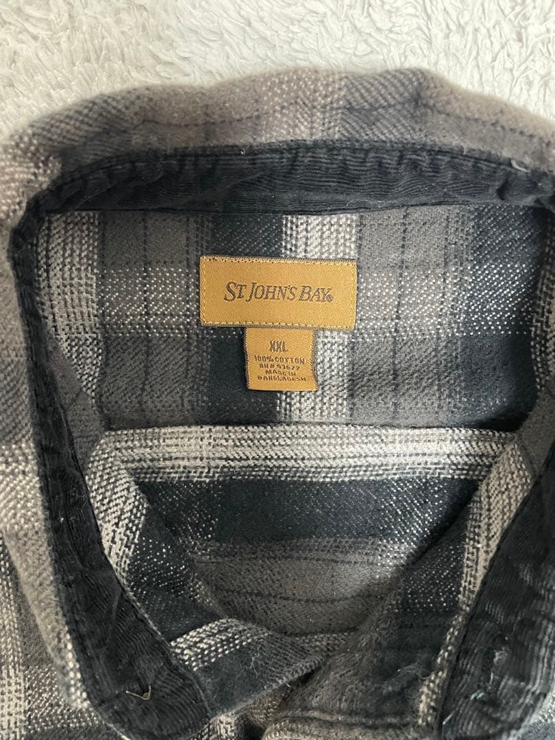 90s ST. JOHN'S BAY シャドウ オンブレ チェックXXL