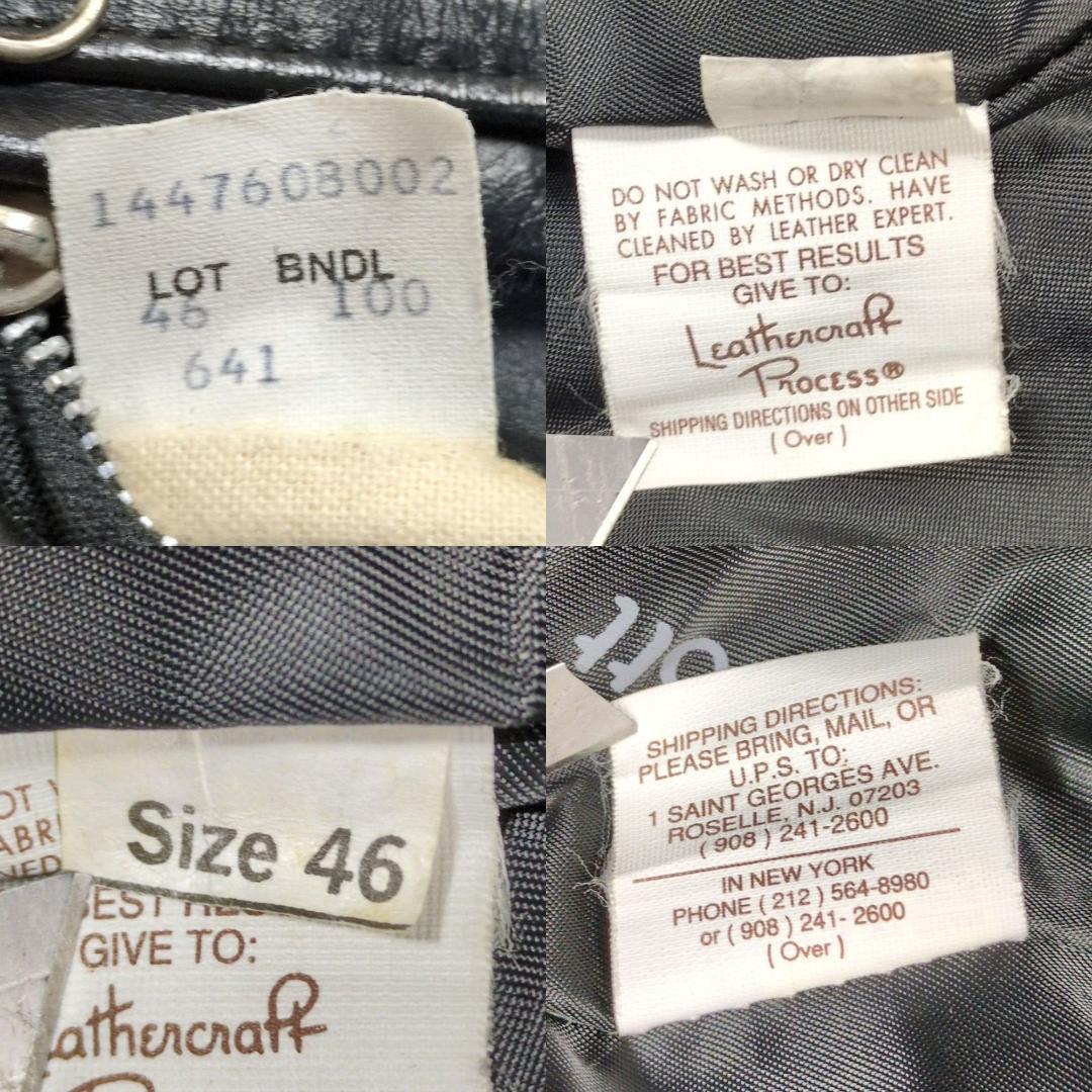 希少サイズ 46 Schott ショット 641 シングルライダース ジャケット