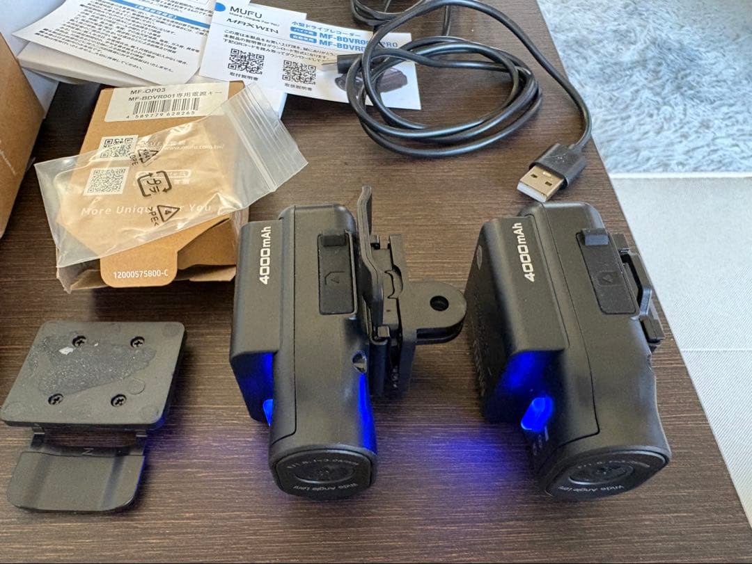 MUFU MAXWIN ドライブレコーダ1台、取り付けオプション付き