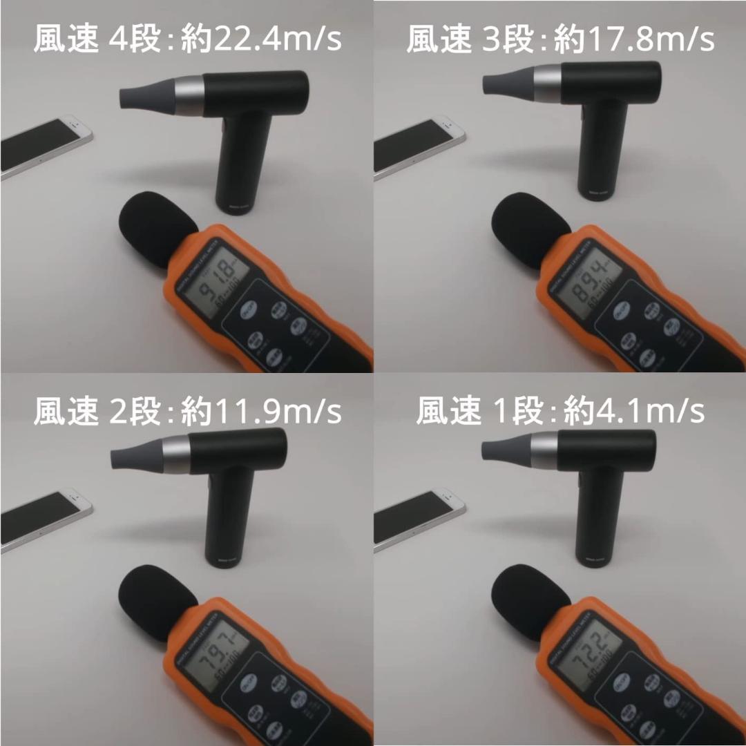 サンワダイレクト 電動エアダスター 充電式 USB-C 4段階風量調節 ガス不p