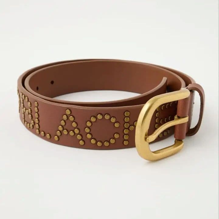 小物 BEP HEART STUDS BELT BROWN