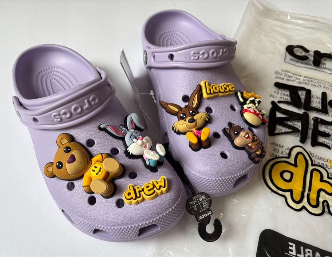 crocsジャスティンビーバーdrew house 25cm&ソックス