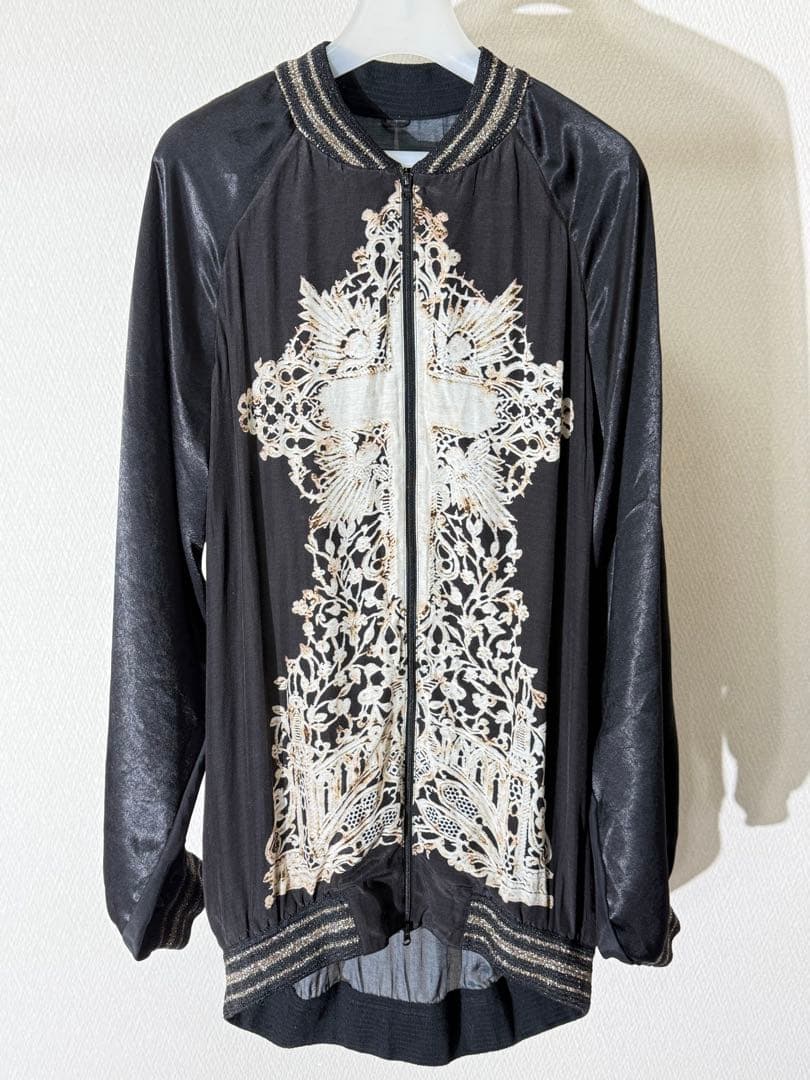 シェアスピリットオム クロスプリント スカジャン