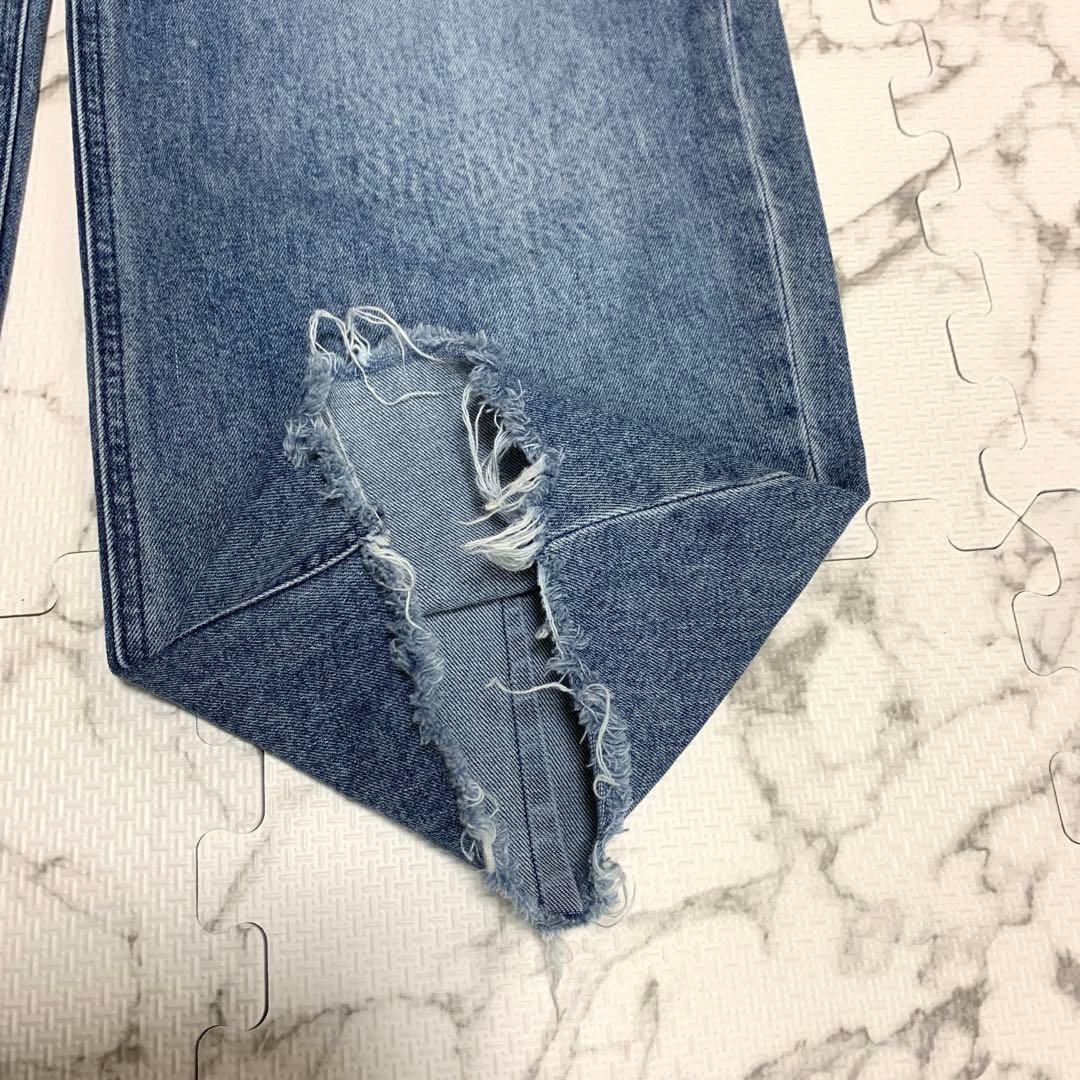 YANUK ヤヌーク LAURA カーブテーパードデニム 23サイズ