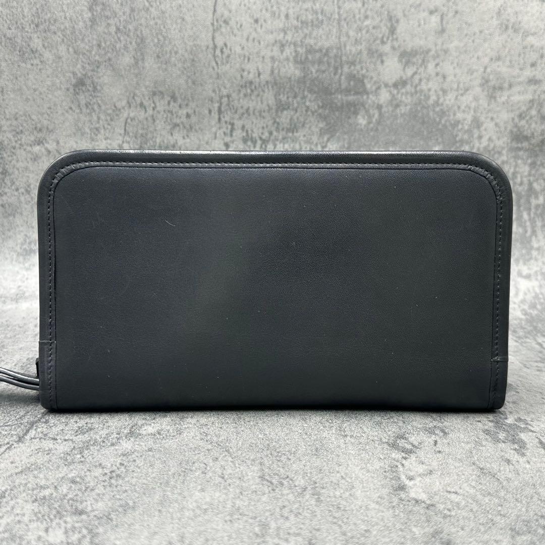 希少 トゥミ オーガナイザー トラベルケース ダブルジップ 黒 レザー メンズ