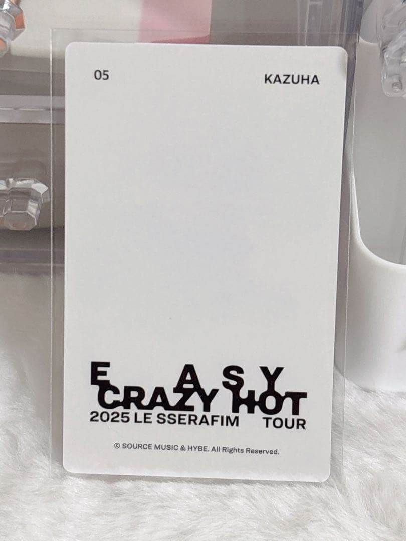 LESERAFIM トレカ カズハ 直筆サイン