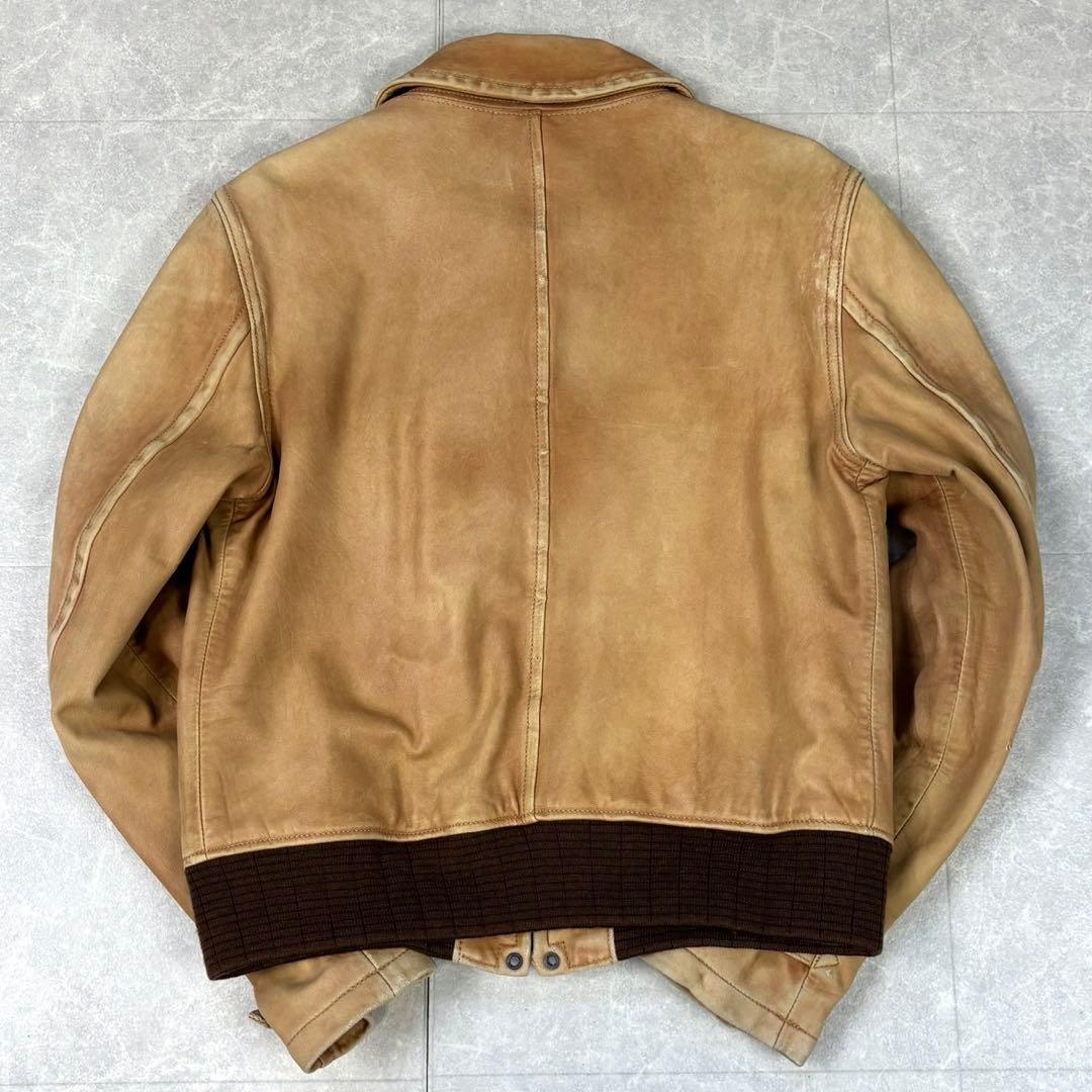【希少】 RALPHLAUREN ラムレザー 羊革 ブルゾン Mサイズ