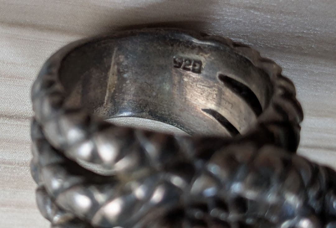 シルバーリング　双頭蛇　スネーク