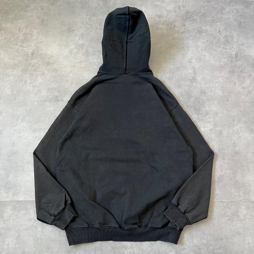 ディスイズネバーザット ネバザ パーカー 古着 ロゴ 刺繍 黒 17945