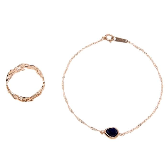 アガット K10 リング 13号 透かし レース クラシック 総柄 レア 限定