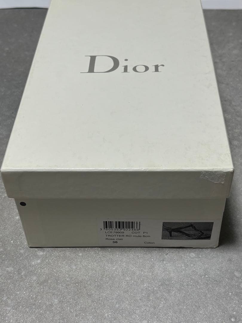 Christian Dior ミュールサンダル　トロッター柄