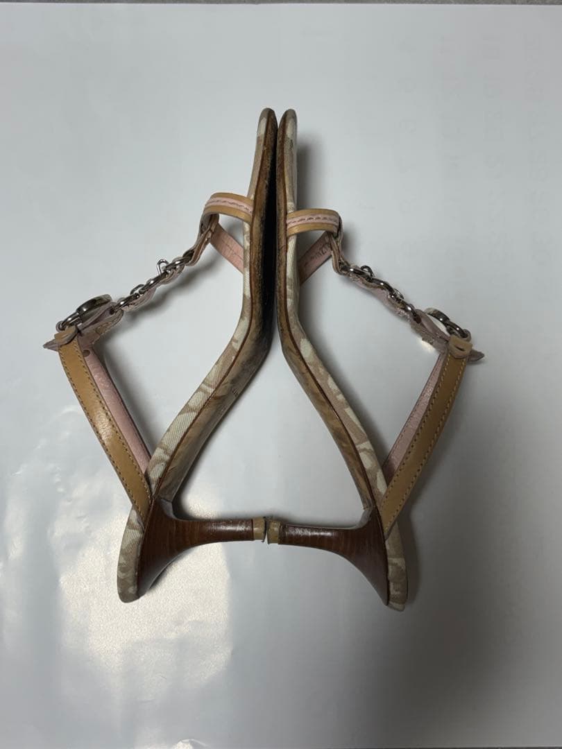 Christian Dior ミュールサンダル　トロッター柄