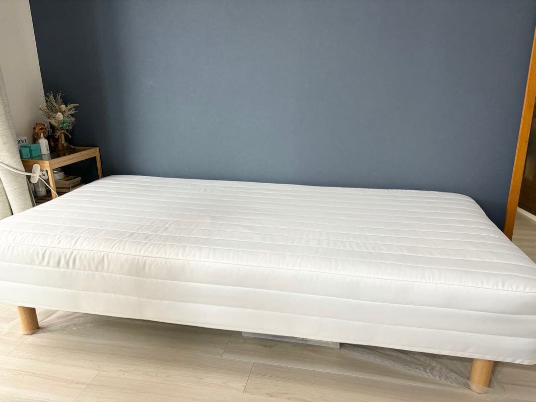 美品　脚付きマットレス　シングル　無印良品　ポケットコイル　洗えるカバー