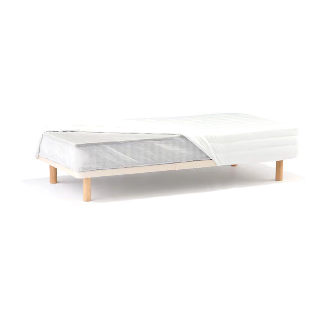 美品　脚付きマットレス　シングル　無印良品　ポケットコイル　洗えるカバー