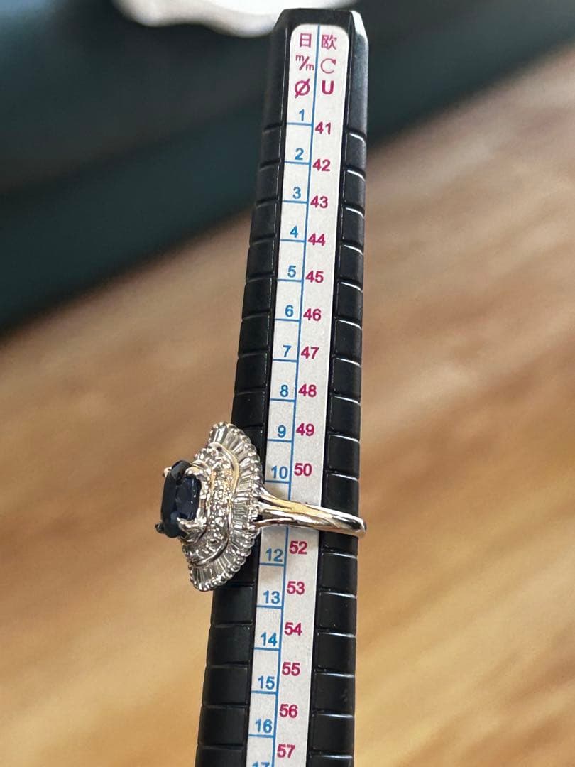 P t 900サファイア ダイヤモンド リング タサキパールリング　2点まとめ