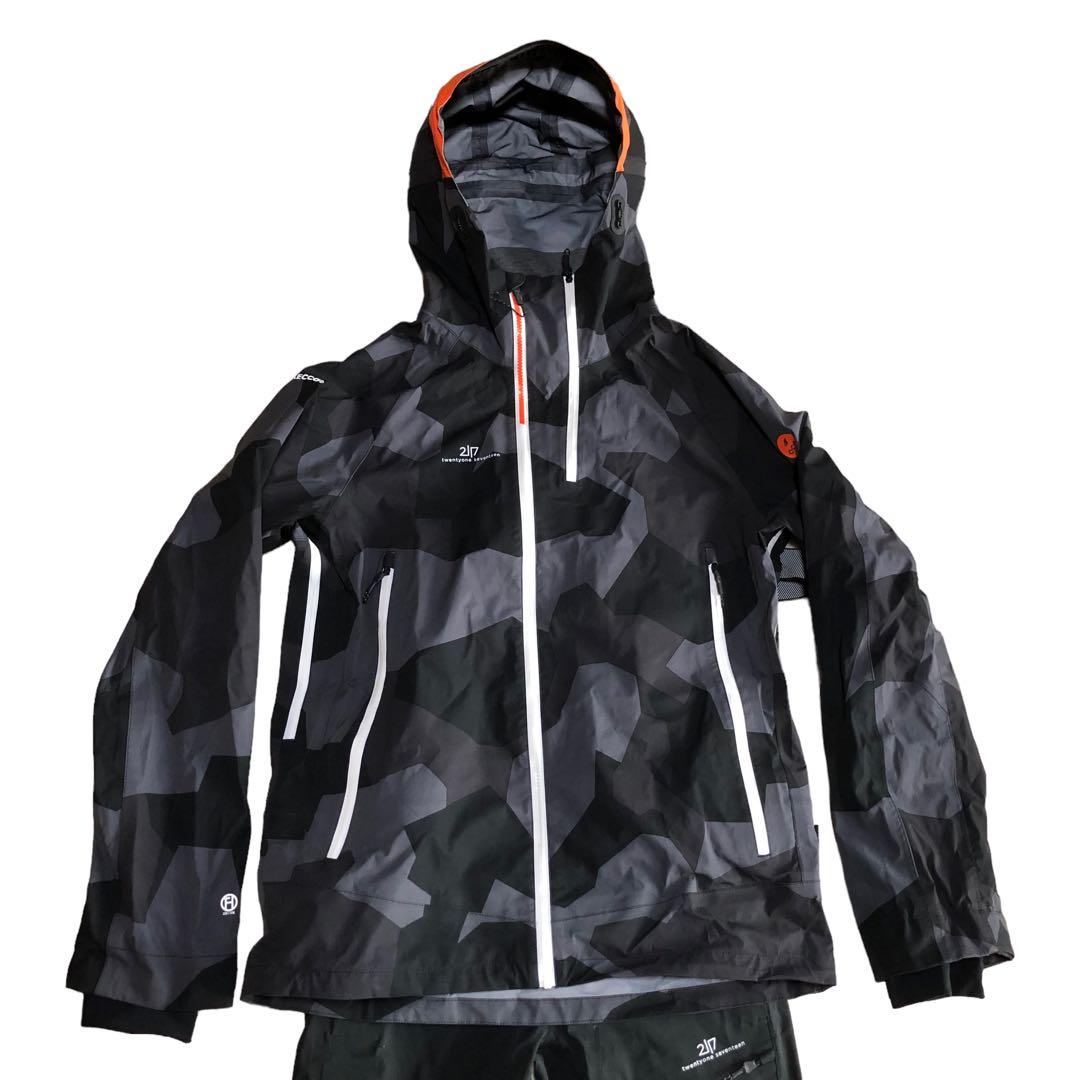 M*e様 2117 高機能スノーウェア 21-22年モデル 上下 ブラック オレ