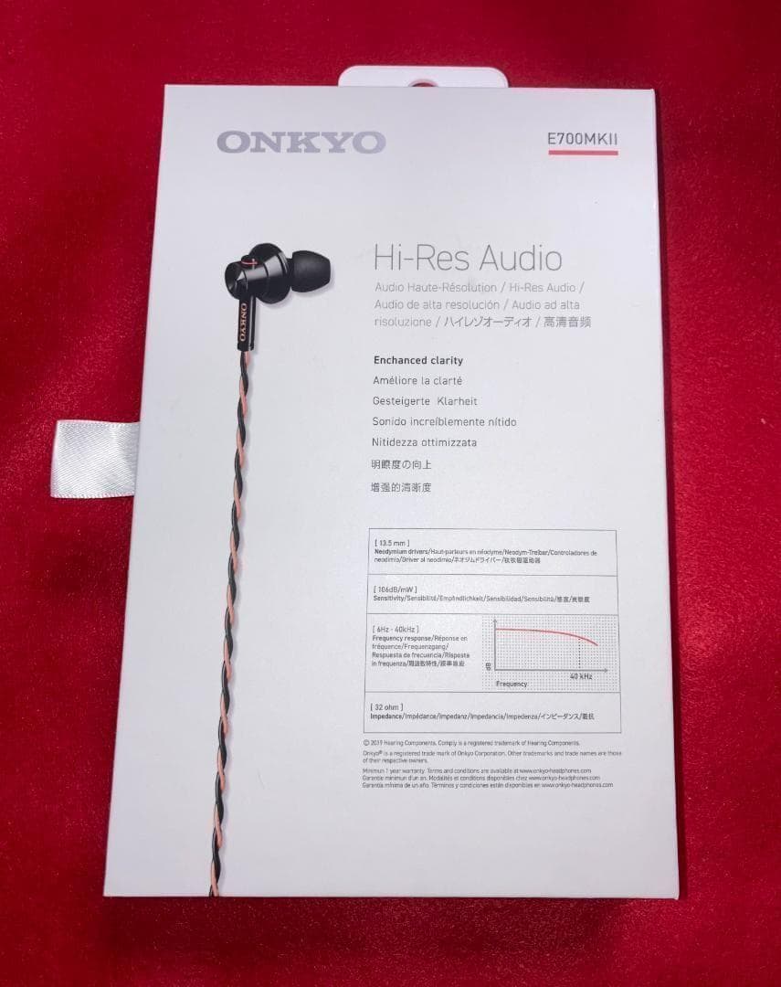 新品 未開封 高音質 ONKYO E700MK2(BK)