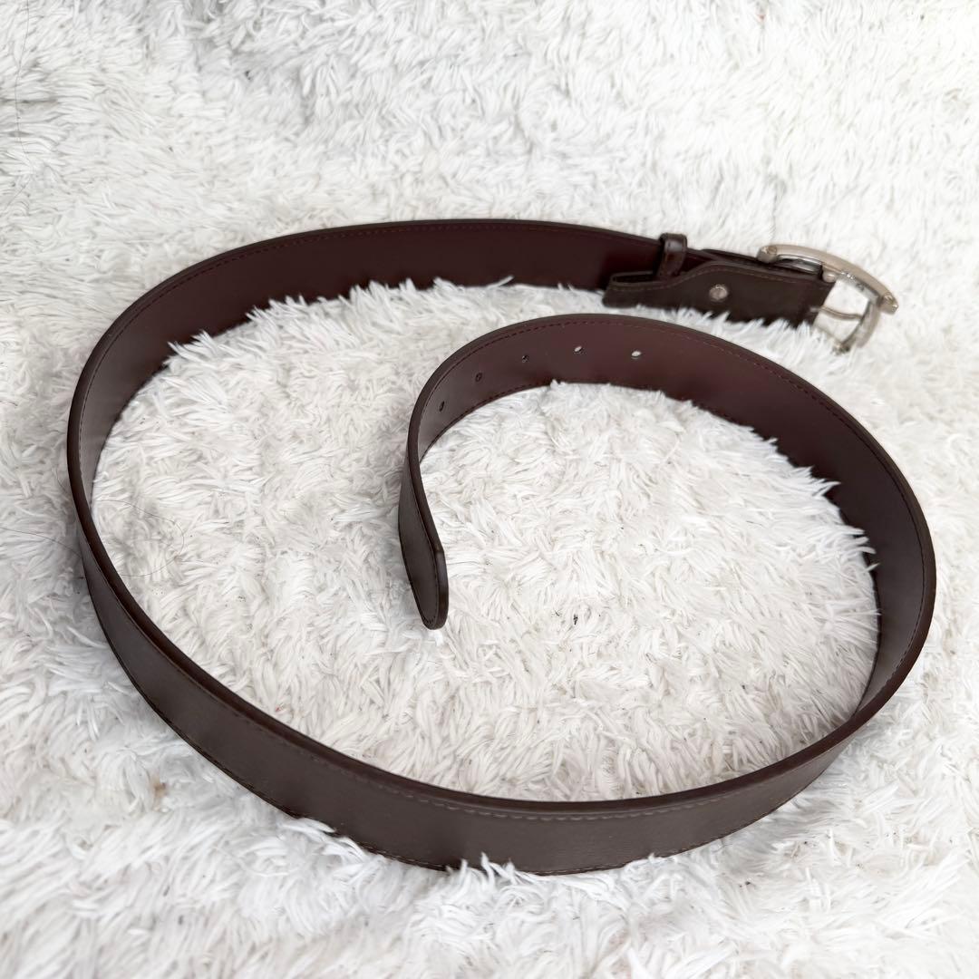 【美品】ブルガリ ベルト ASSIOMA アショーマ レザー ブラウン