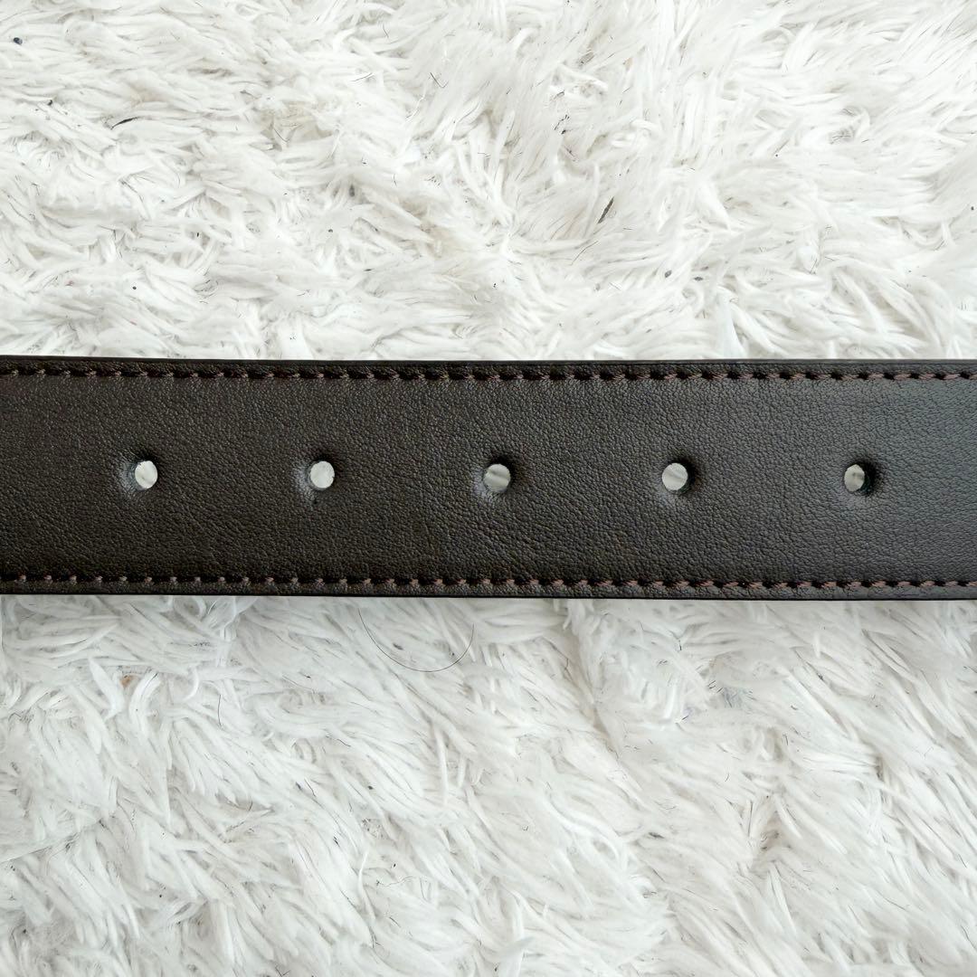 【美品】ブルガリ ベルト ASSIOMA アショーマ レザー ブラウン