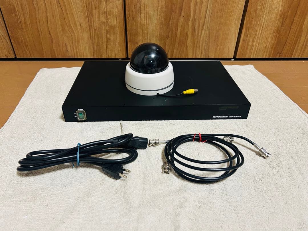 【高画質】防犯カメラ ワンケーブルフルHDカメラ1台＋電源ユニットセット