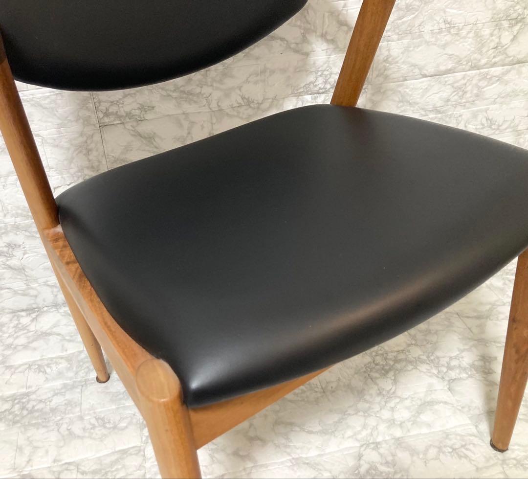 【美品】カイ・クリスチャンセン No.42 宮崎椅子 牛革 ダイニングチェア③