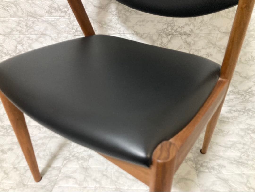 【美品】カイ・クリスチャンセン No.42 宮崎椅子 牛革 ダイニングチェア③