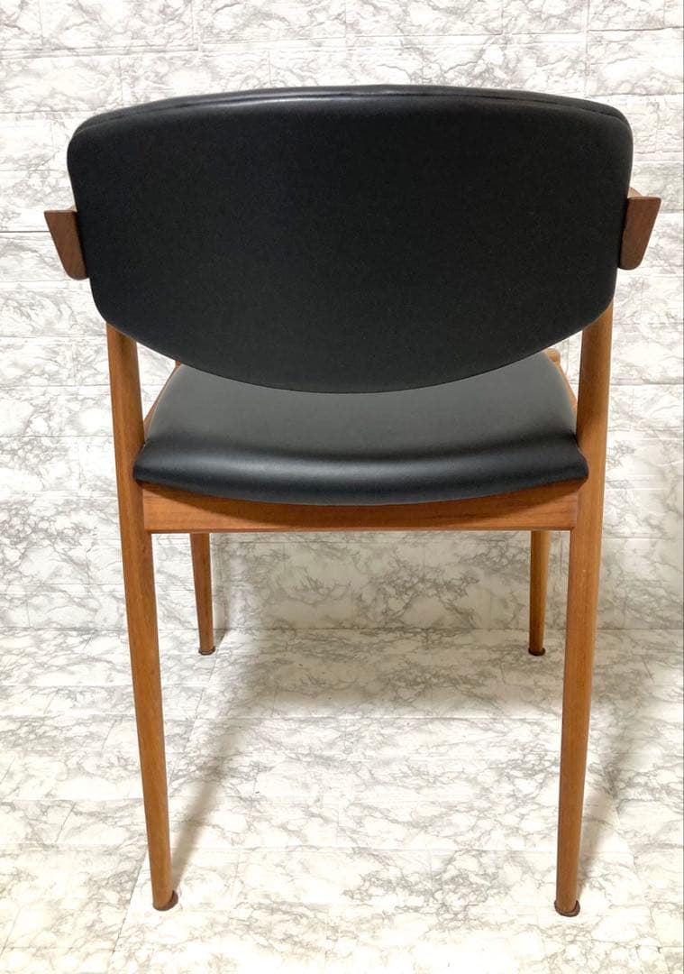 【美品】カイ・クリスチャンセン No.42 宮崎椅子 牛革 ダイニングチェア③
