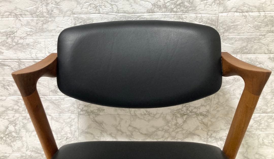 【美品】カイ・クリスチャンセン No.42 宮崎椅子 牛革 ダイニングチェア③