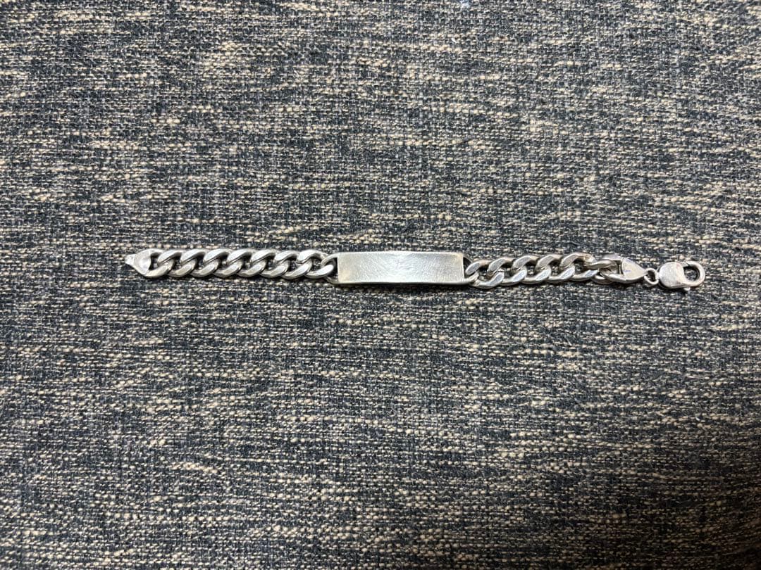 シルバー チェーンブレスレット LUV