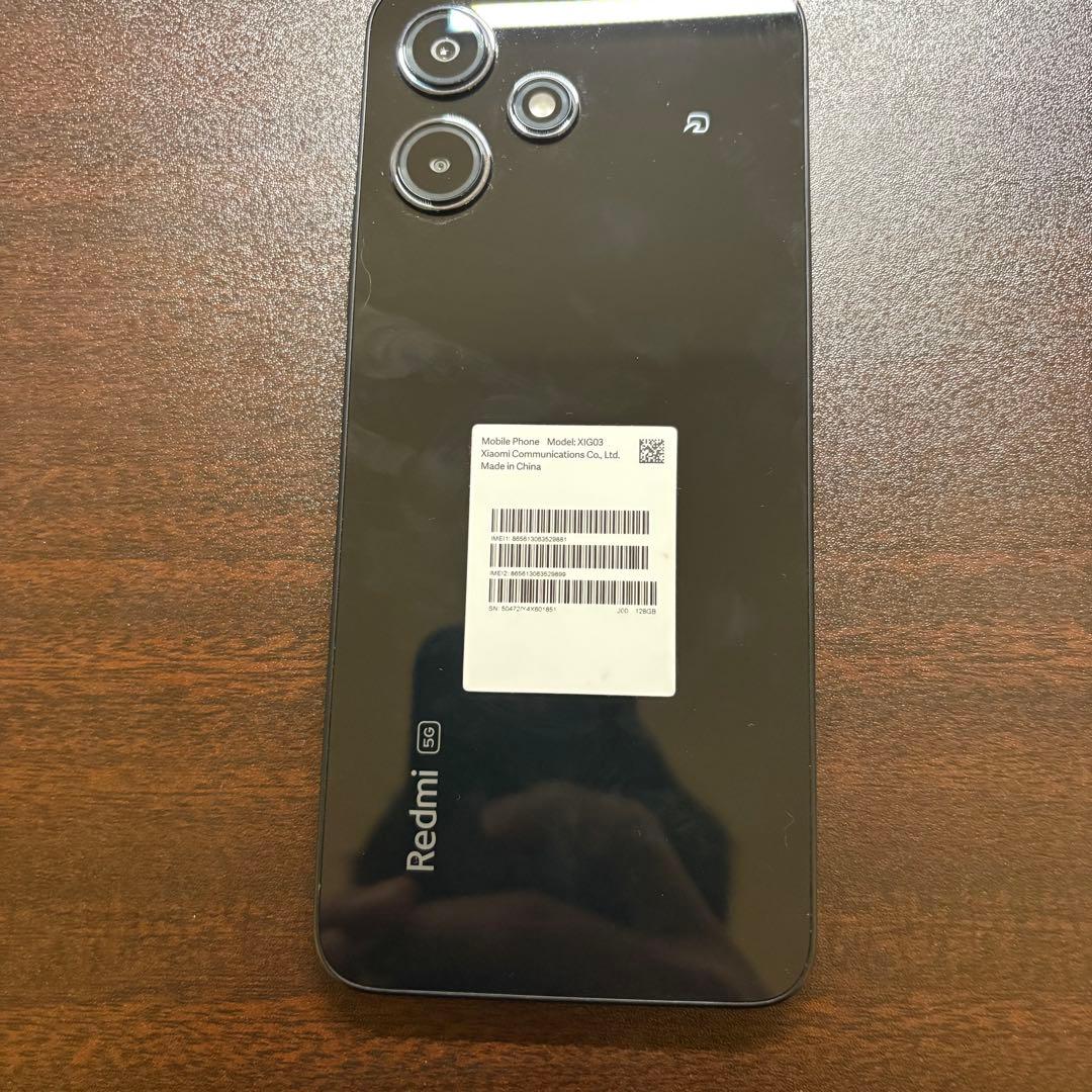 【美品】SIMフリー Xiaomi Redmi 12 5G XIG03