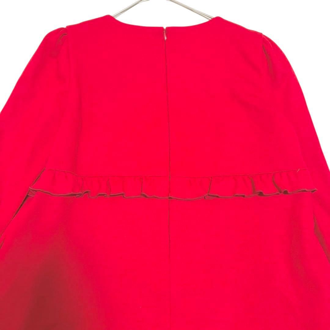 WEB掲載商品✨ 現行 エムズグレイシー ティアード ワンピース 赤　38